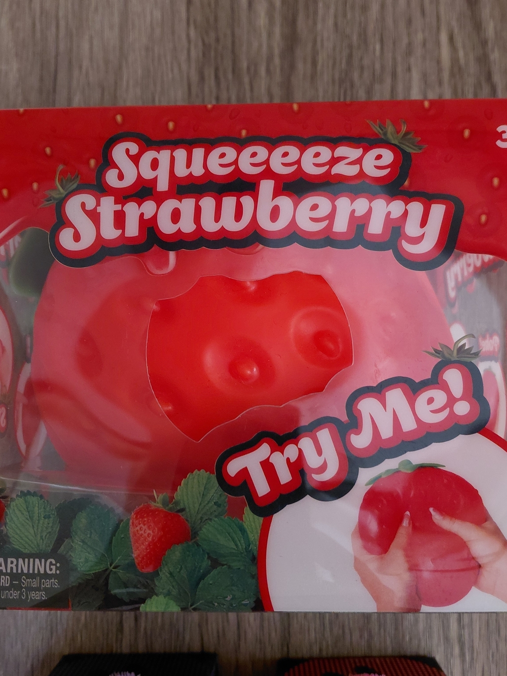 Sunny Days Jumbo Squeezy Squish Strawberry Squishy Toy Stress Relief Toy New